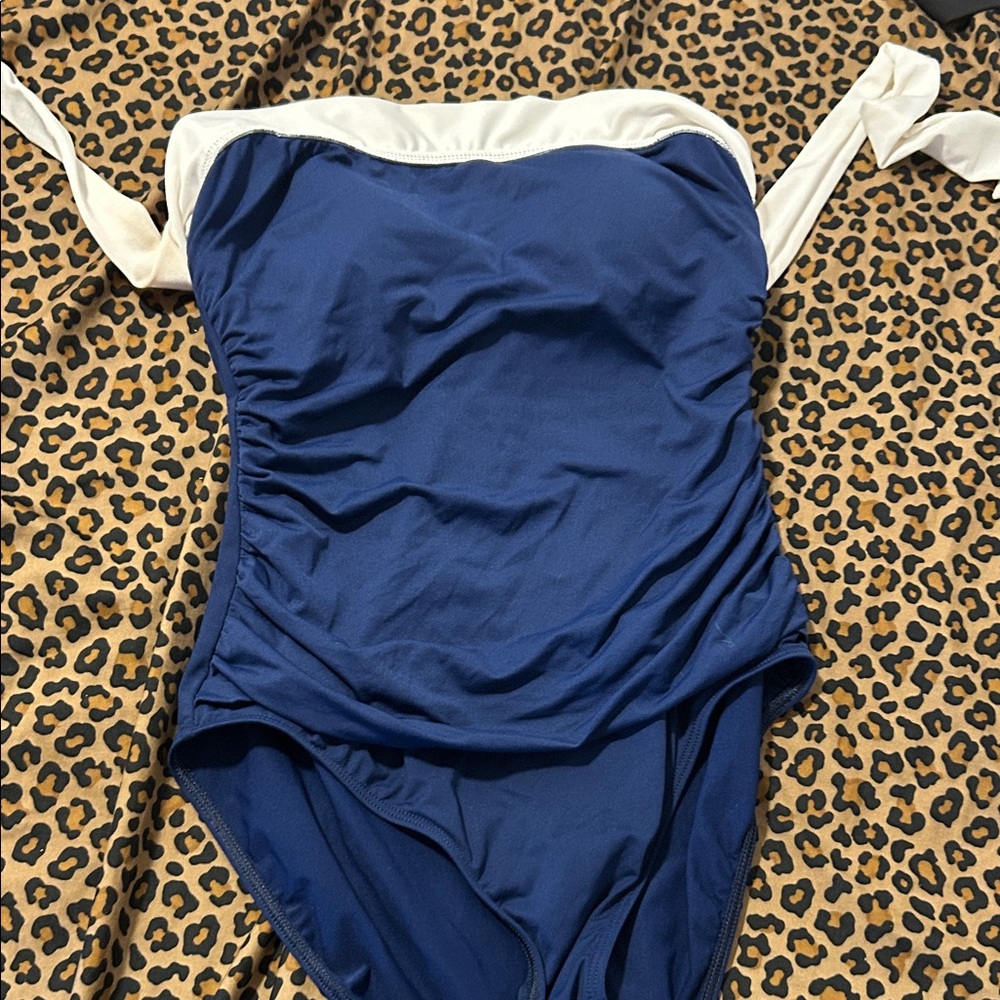 J. Crew Blue and White Kids Bodysuit